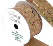 Eleganza Cut Edge Cork Ribbon 38mm x 5m Pattern No.258 - Ribbons